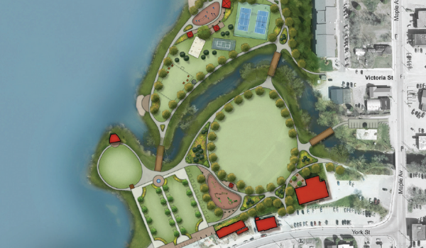 Conceptual plan of Head Lake Rotary Park